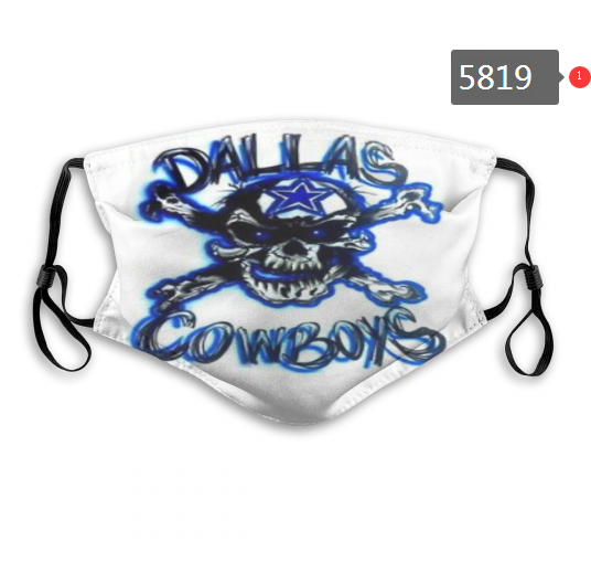 2020 NFL Dallas cowboys #5 Dust mask with filter->nfl dust mask->Sports Accessory